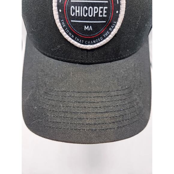 Callaway Chicopee MA Chrome Soft Snapback Hat Cap Black Logo Faded Brim - Picture 3 of 7